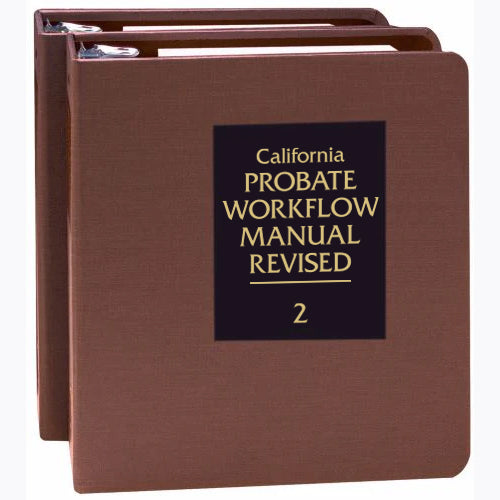 California Probate Workflow Manual Revised