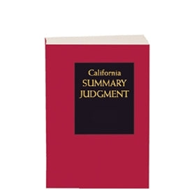 California Summary Judgment