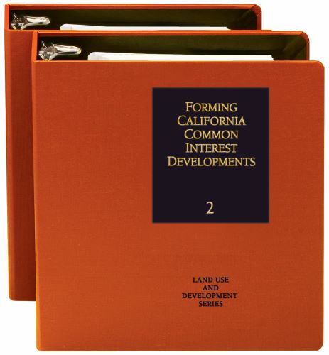 Forming California Common Interest Developments