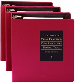 California Trial Practice: Civil Procedure During Trial 2024