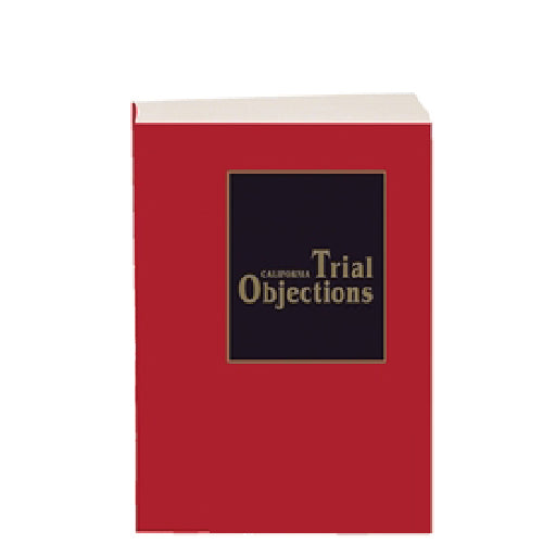 California Trial Objections