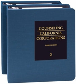 Counseling California Corporations